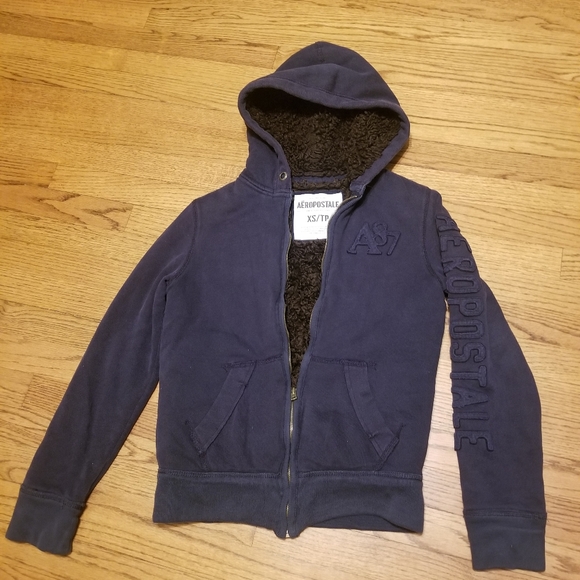 Areopostle fur sweatshirt hoodie/ juniors - Picture 2 of 10